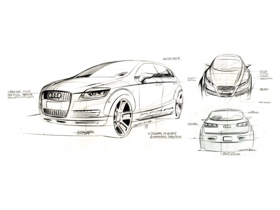 Эскиз Audi Pikes Peak Quattro Concept 2003 года  (фото 19 из 23)